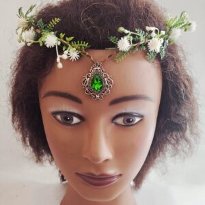 FC024 Fantasy Crown With White Flowers